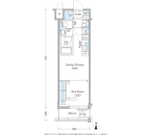 アーバネックス深川住吉の物件間取画像
